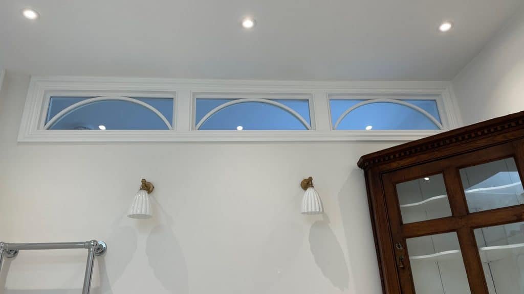 New light box formed in a bathroom in Devon