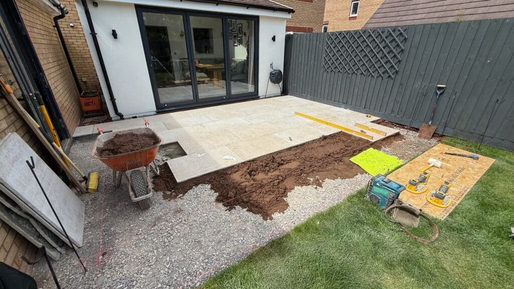 Patio laying and levelling